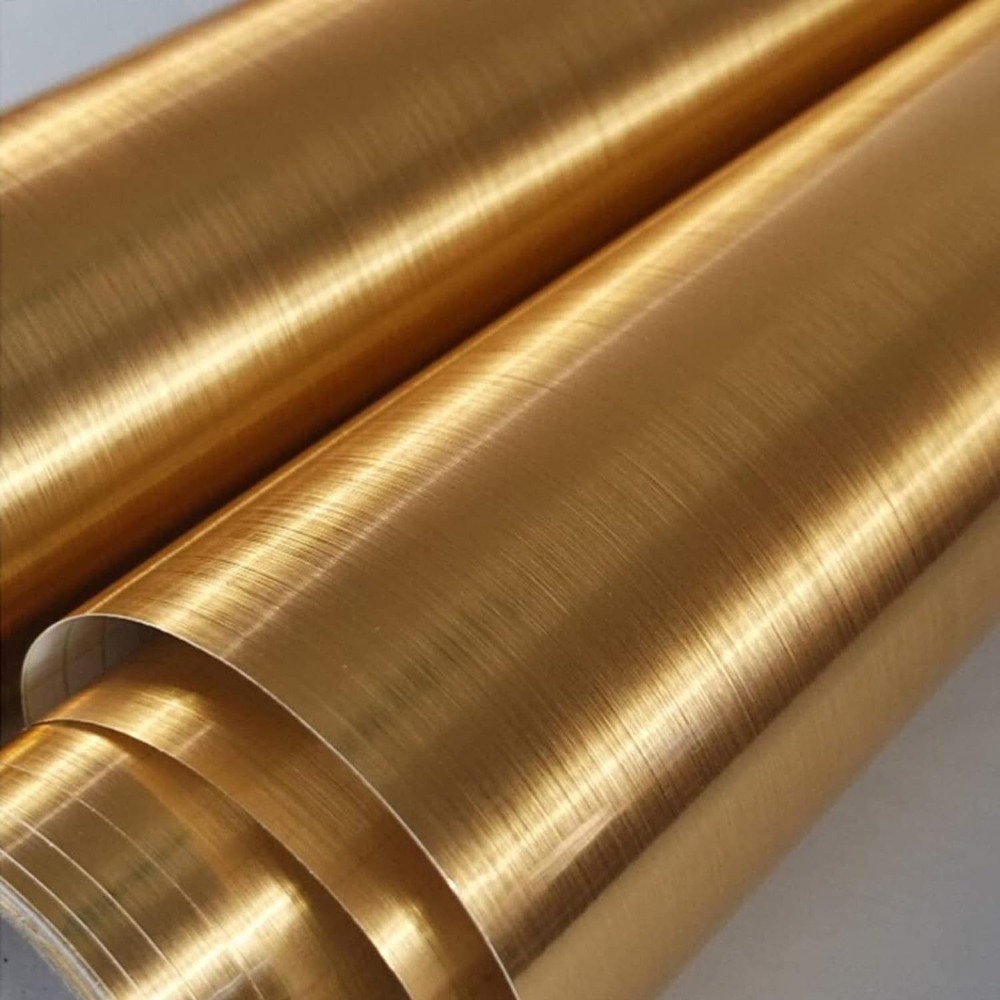 Glitter Vinyl Roll - Wallpaper emas, perekat emas, dapat dilepas,