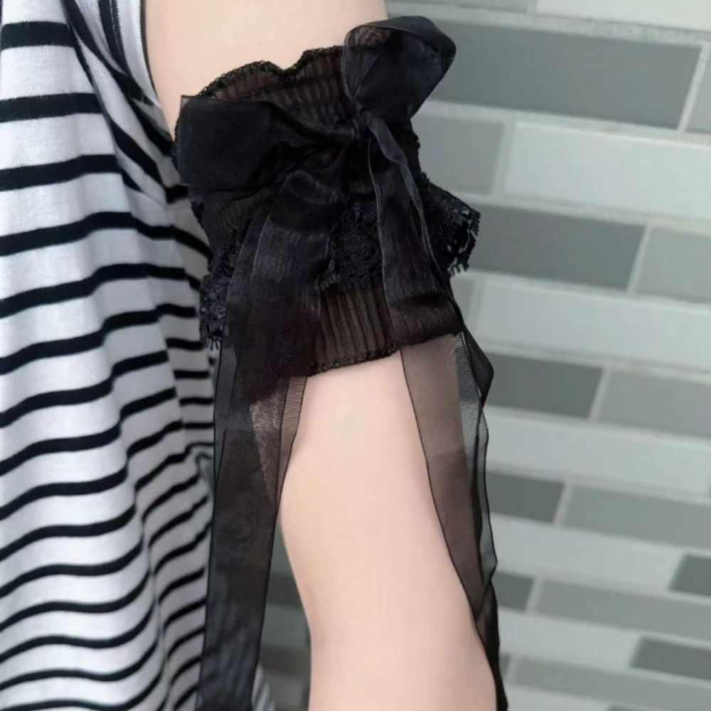 Lace Ribbon Trim - Lengan Palsu Berenda Gaya Lolita dengan
