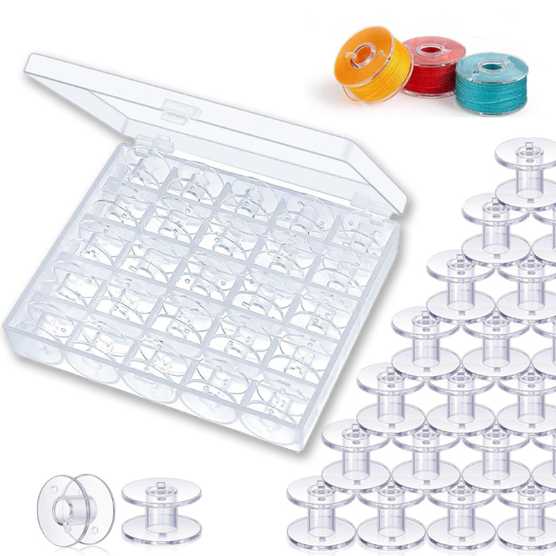 Craft Embellishment Storage - 25 Buah Set Gelendong Benang Bawah