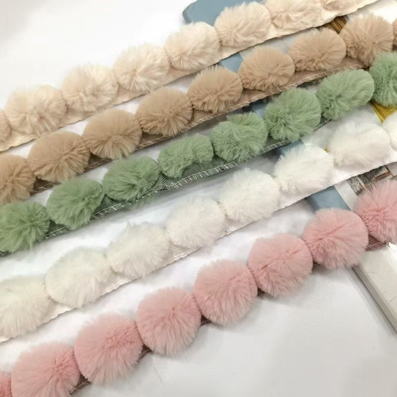 Fringe Ribbon Sewing - Pita Renda Bulu Kelinci Imitasi 3cm,