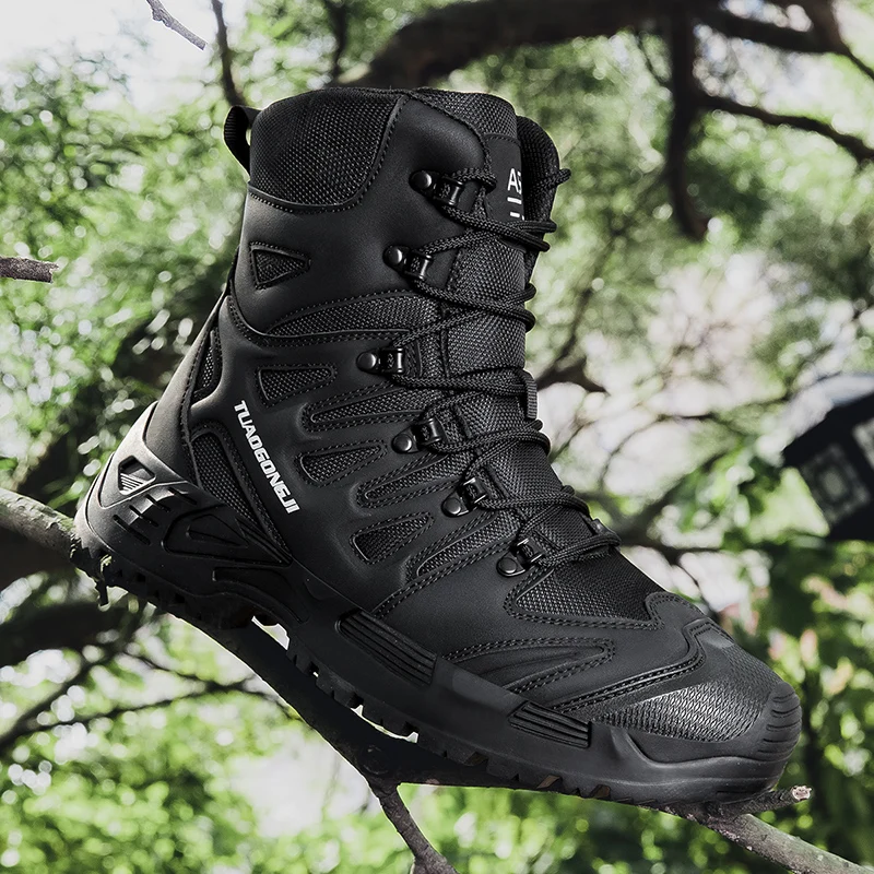 Guipure Lace Panel - Sepatu Bot Taktis Hiking Luar Ruangan
