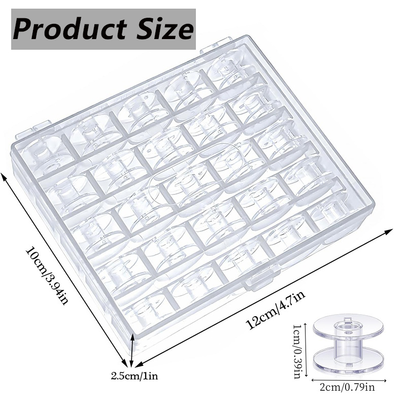 25 Buah Set Gelendong Benang B - Craft Embellishment Storage ulasan dan harga