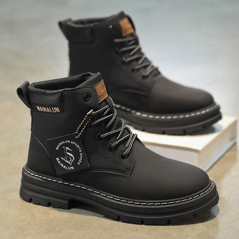 Sepatu Boots Pria Klasik High  - Guipure Lace Panel ulasan dan harga