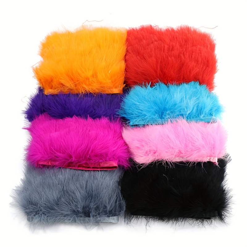 Pita Rumbai Bulu Kalkun Lembut - Fringe Ribbon Sewing ulasan dan harga