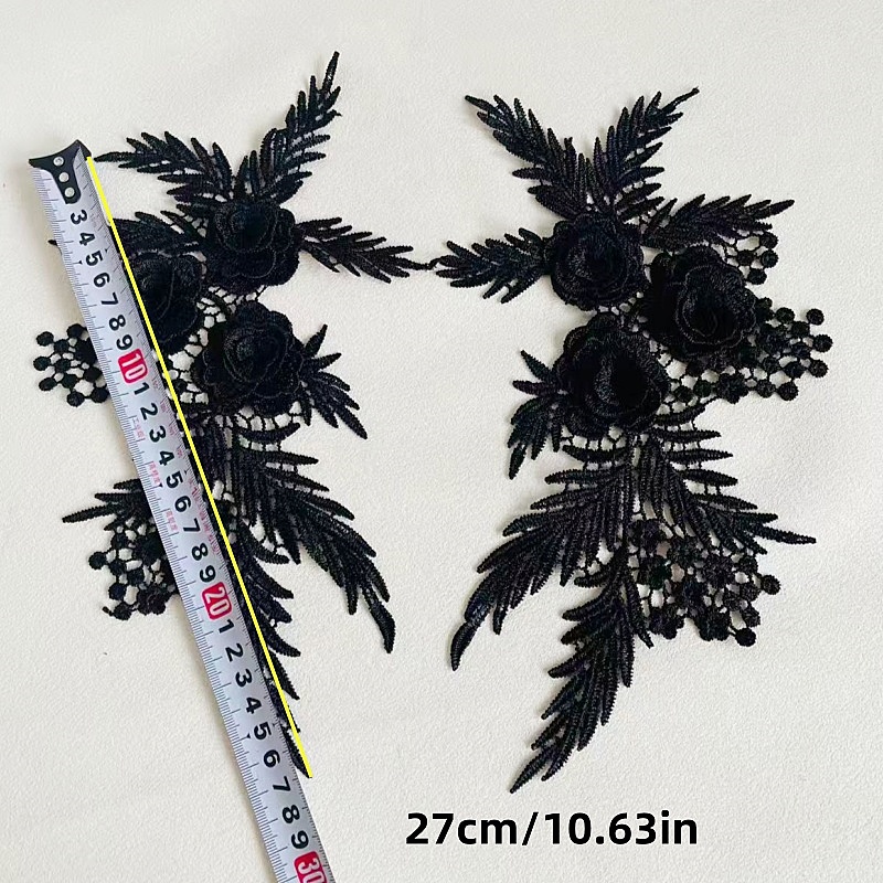 2 Buah/1 Pasang Aksesori Pakai - Applique Patch Flower ulasan dan harga