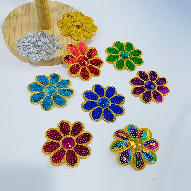 10 Buah Aplikasi Payet Bunga,  - Applique Patch Flower ulasan dan harga