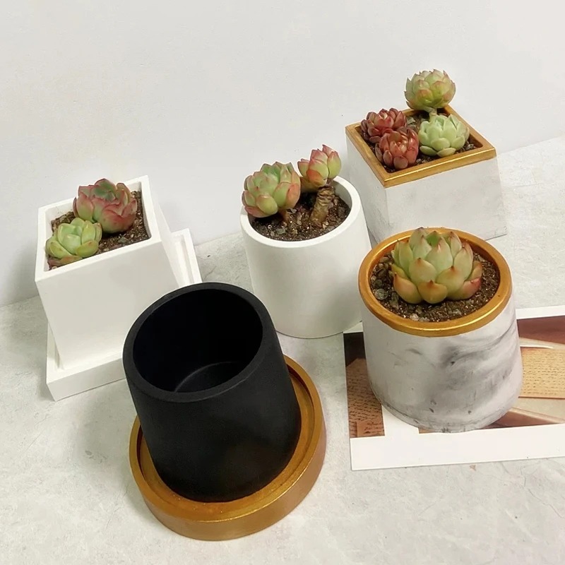 Pot bunga cetakan silikon untu - Craft Embellishment Storage ulasan dan harga
