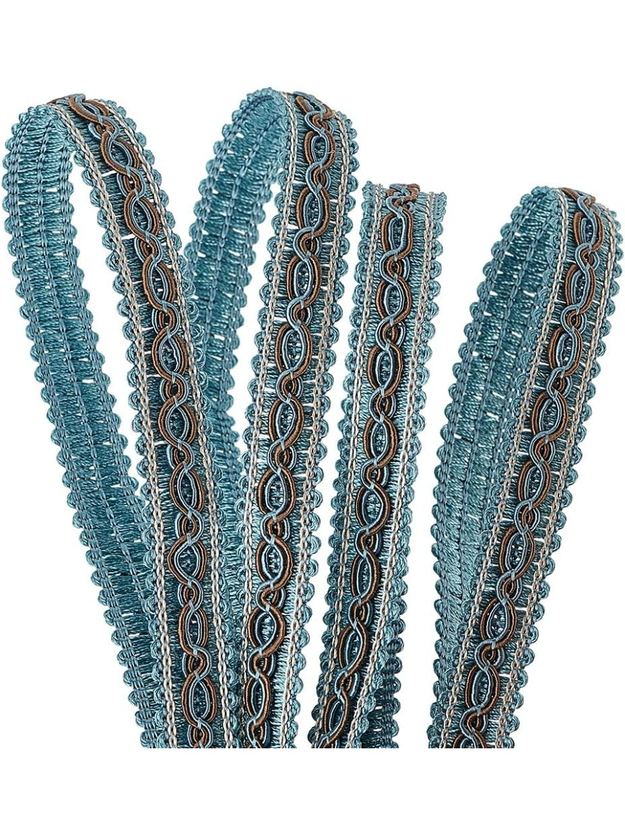 Pita Trim kepang biru 32 yard  - Fringe Ribbon Sewing ulasan dan harga