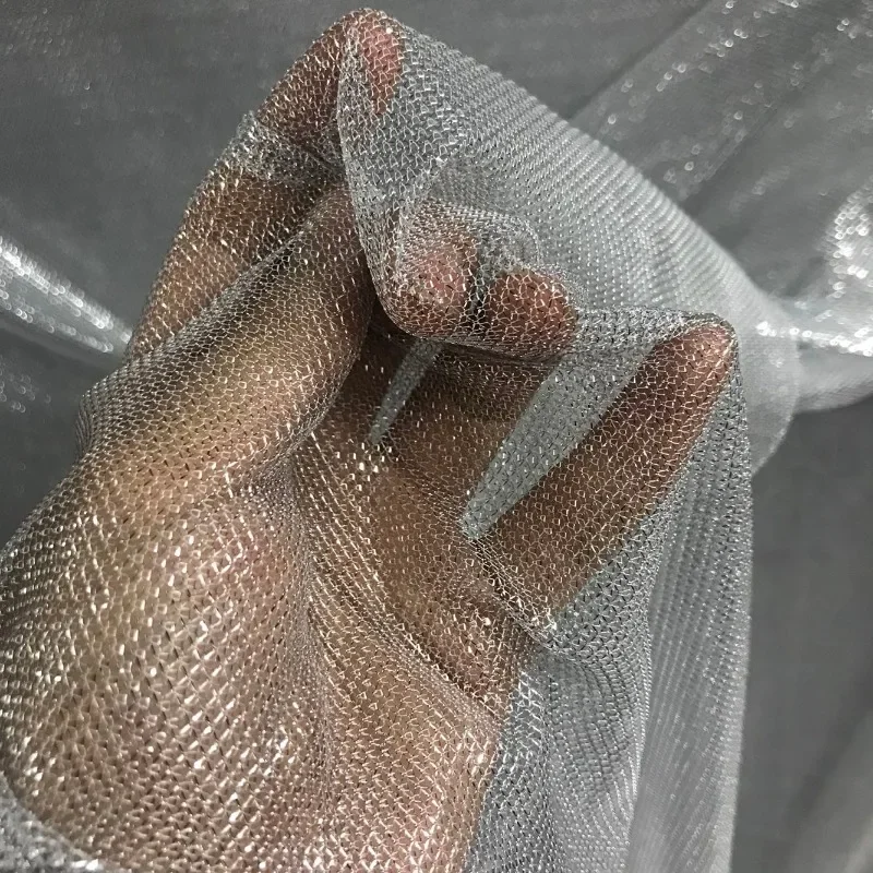 Kain jala elastis berkilau rin - Crystal Mesh Fabric ulasan dan harga
