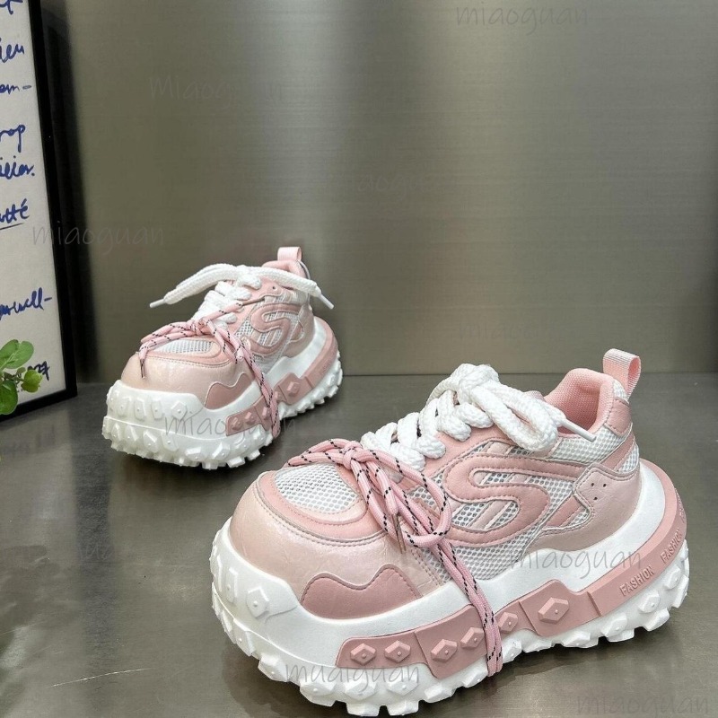 Sepatu Sneakers Platform Chunk - Guipure Lace Panel ulasan dan harga