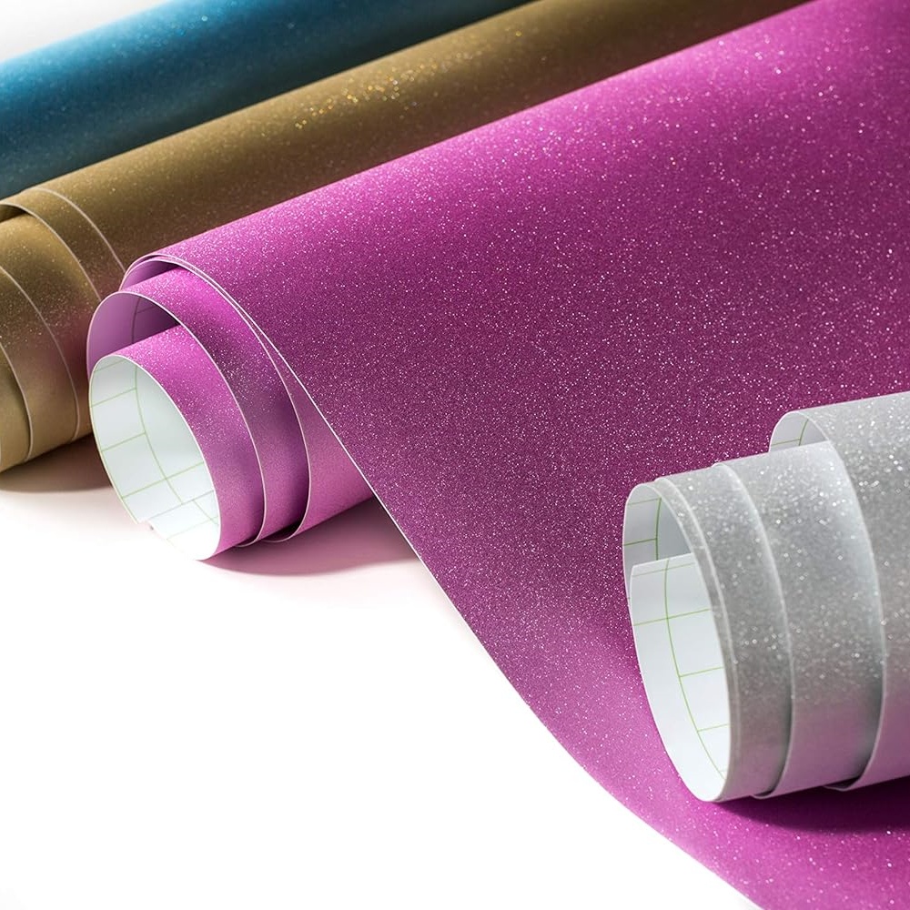 Vinil perekat berkilau cerdas  - Glitter Vinyl Roll ulasan dan harga