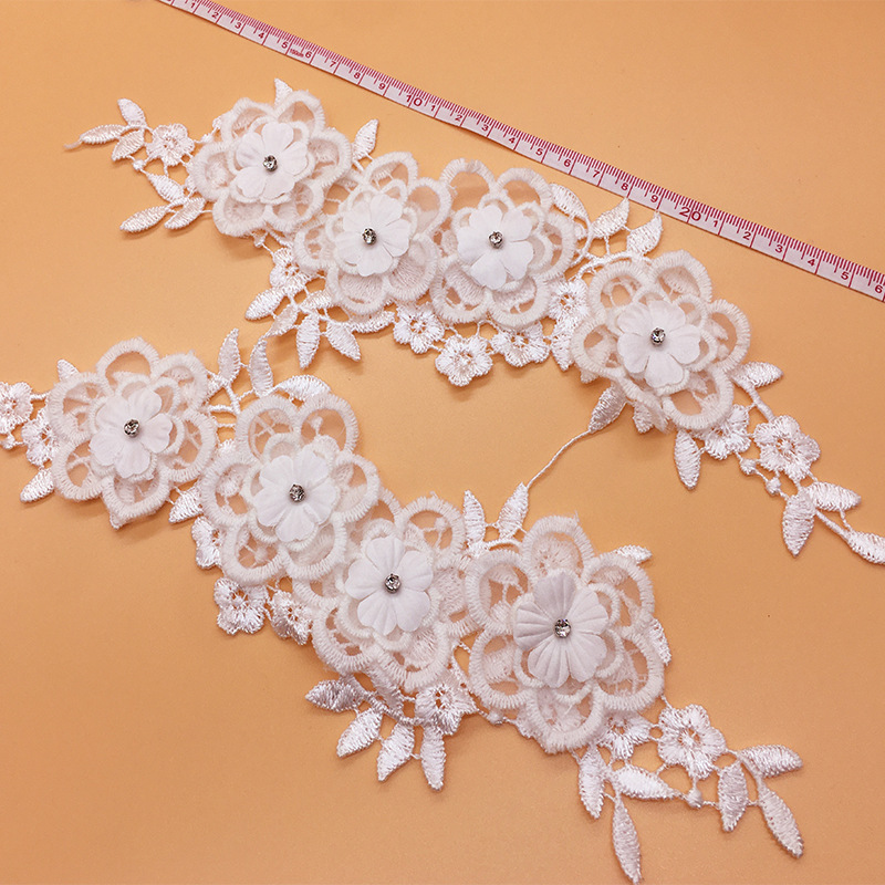 2 Pasang/Banyak Mesh Modis Kos - Applique Patch Flower ulasan dan harga