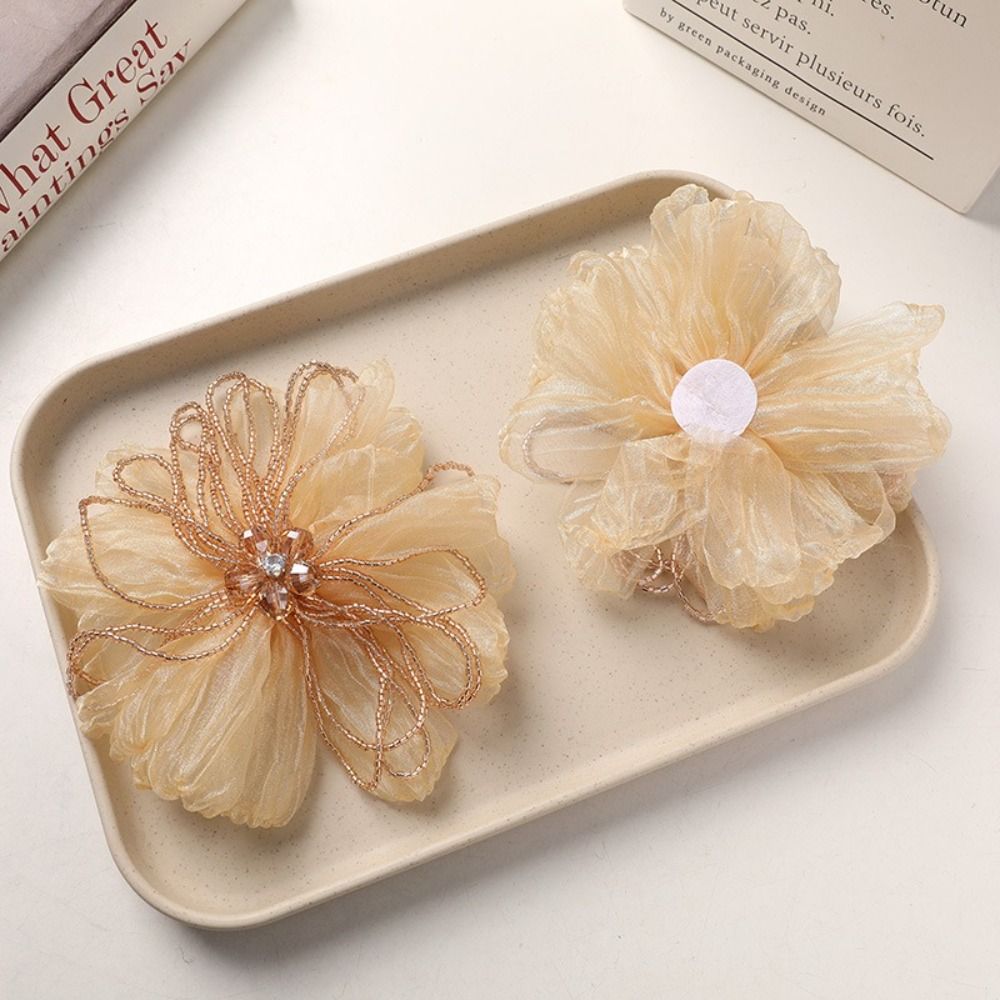 Penghias Bunga Kain Organza de - Applique Patch Flower ulasan dan harga