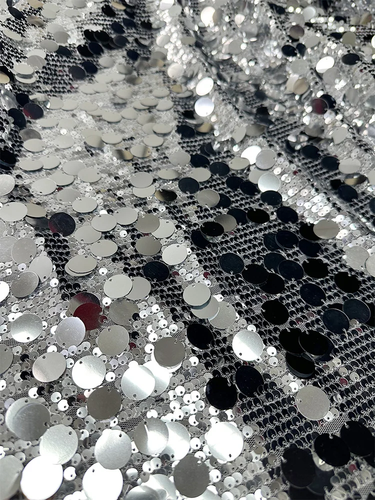 Kain Payet Mesh DIY Kain Latar - Crystal Mesh Fabric ulasan dan harga