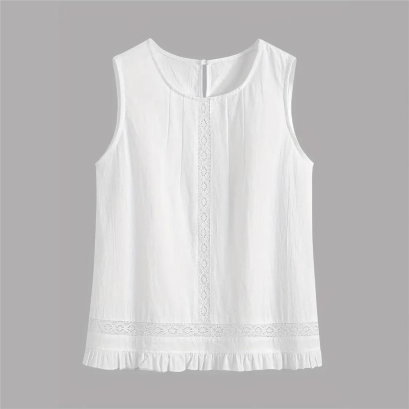 Set Pakaian Wanita Musim Panas - Elastic Lace Trim ulasan dan harga