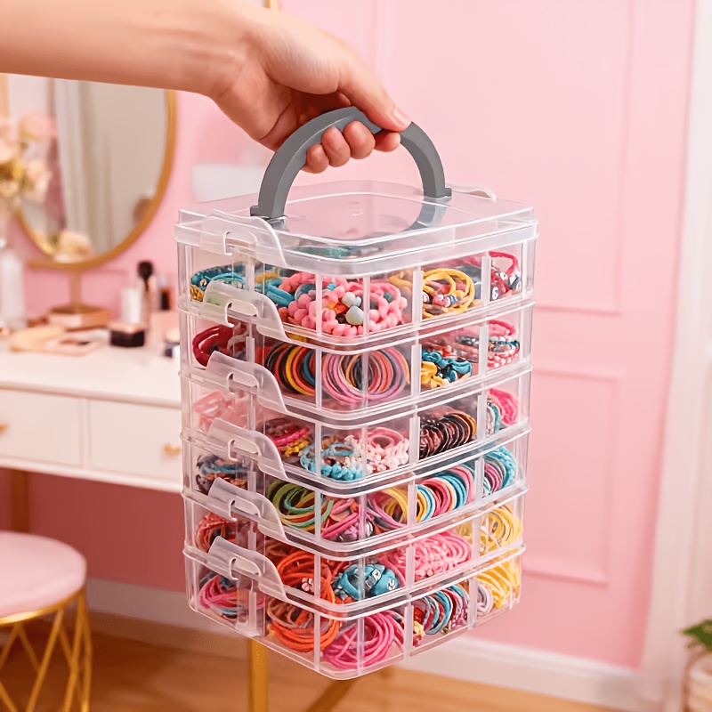Kotak penyimpanan transparan 5 - Craft Embellishment Storage ulasan dan harga