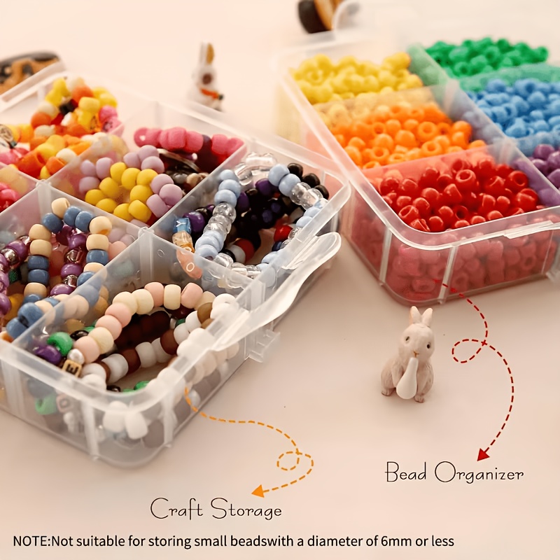 Kotak penyimpanan transparan 5 - Craft Embellishment Storage ulasan dan harga