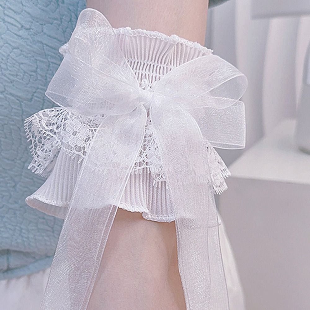 Penghangat lengan lengan ikata - Lace Ribbon Trim ulasan dan harga