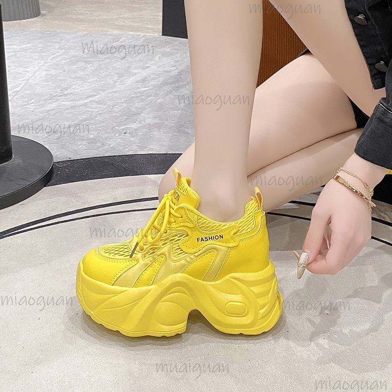 Sepatu Platform Chunky Bersirk - Guipure Lace Panel ulasan dan harga