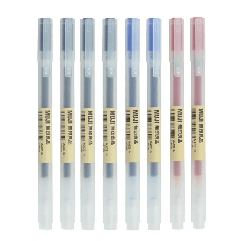6/8 Buah/Set Pena Gel MUJIs Hi - Muji Stationery Gel Pen ulasan dan harga