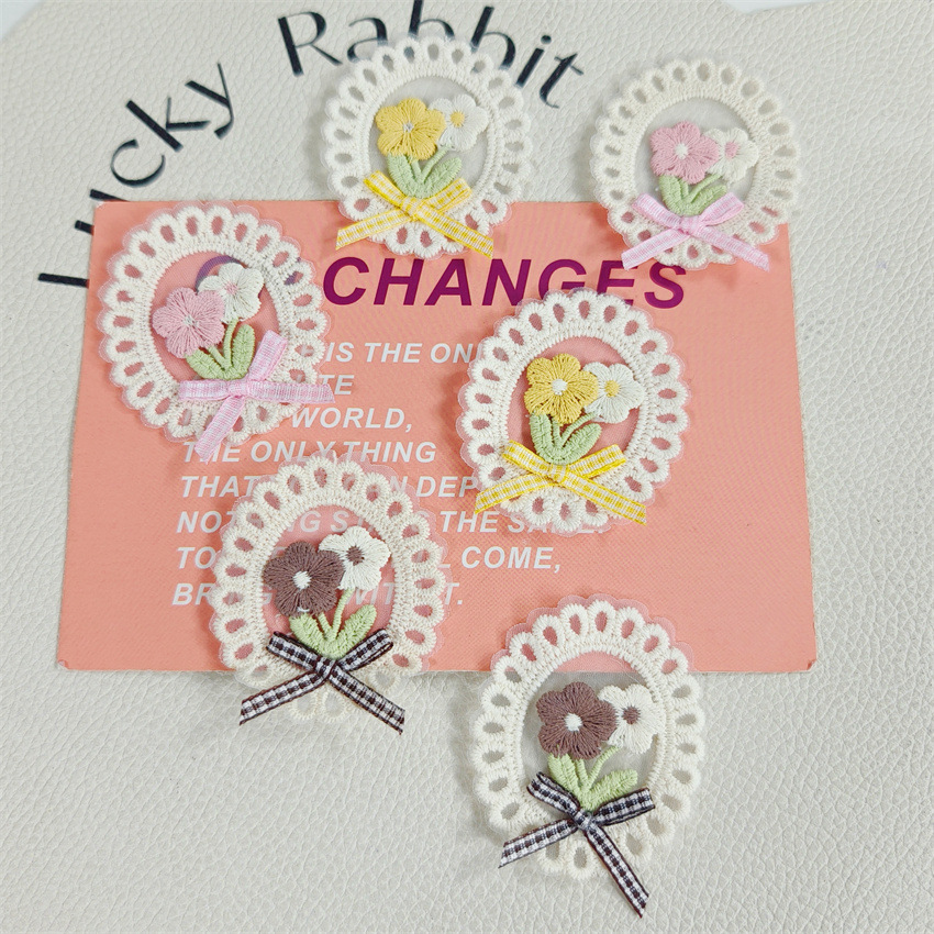 10 Buah Baru Musim Semi Musim  - Applique Patch Flower ulasan dan harga