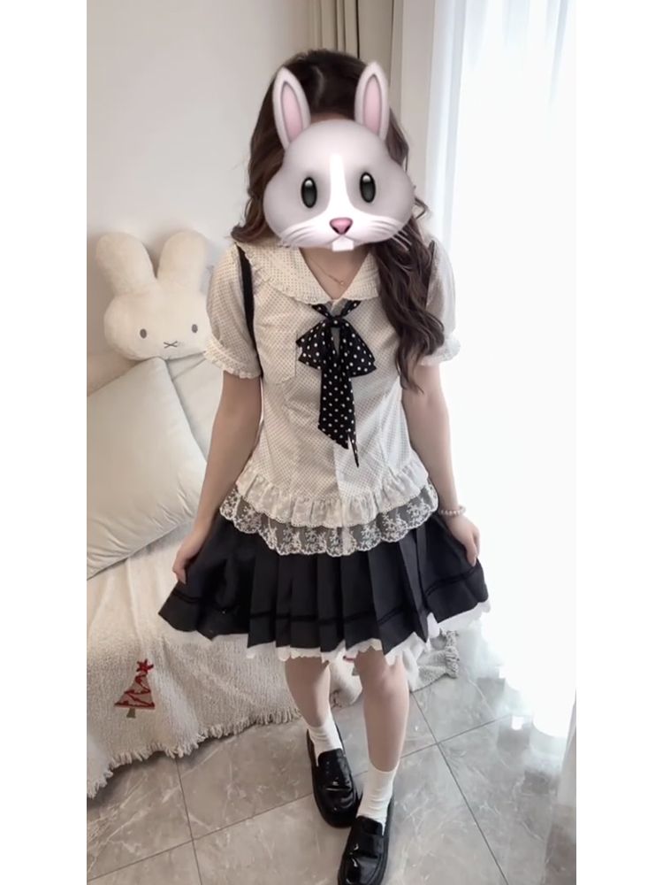 Set 2 Potong Coquette Manis Te - Elastic Lace Trim ulasan dan harga