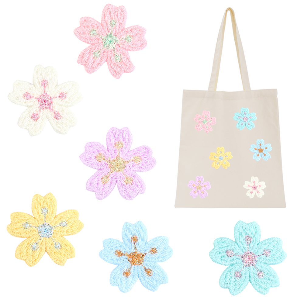 20 Buah/Lot Stiker Tambalan Pa - Applique Patch Flower ulasan dan harga